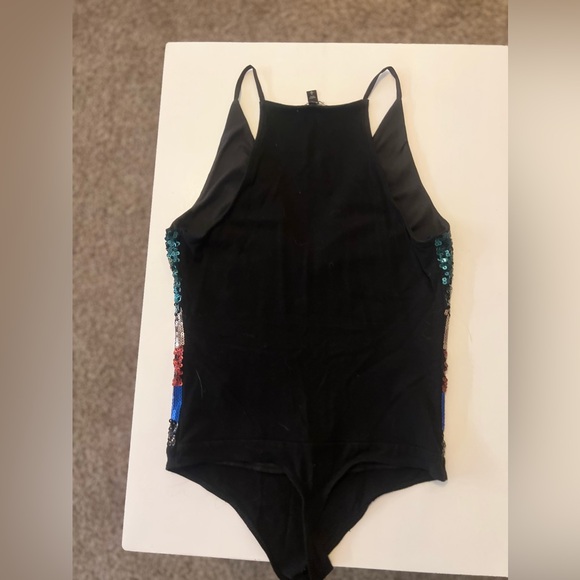 Sequin Bodysuit- From Express- Multicolor - Picture 5 of 6
